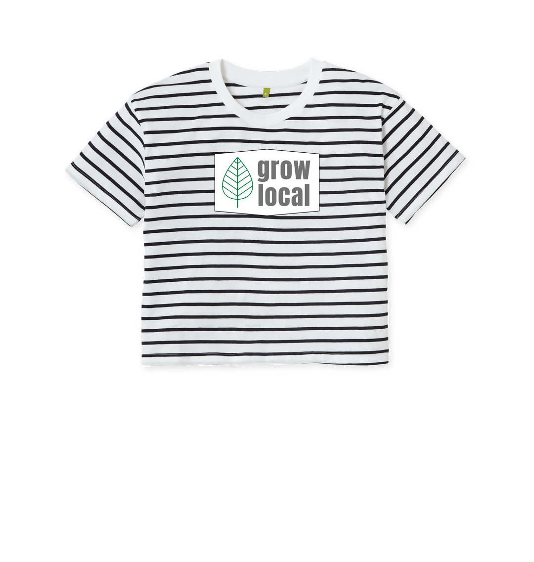 Navy Stripes Printed T-shirt Front