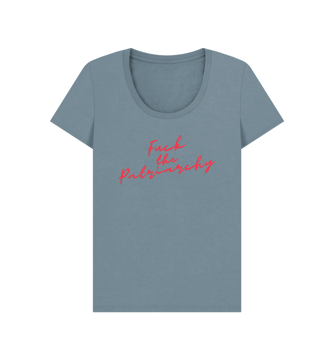 Stone Blue Printed T-shirt