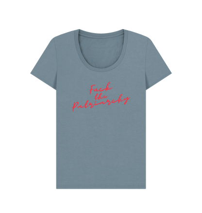 Stone Blue Printed T-shirt