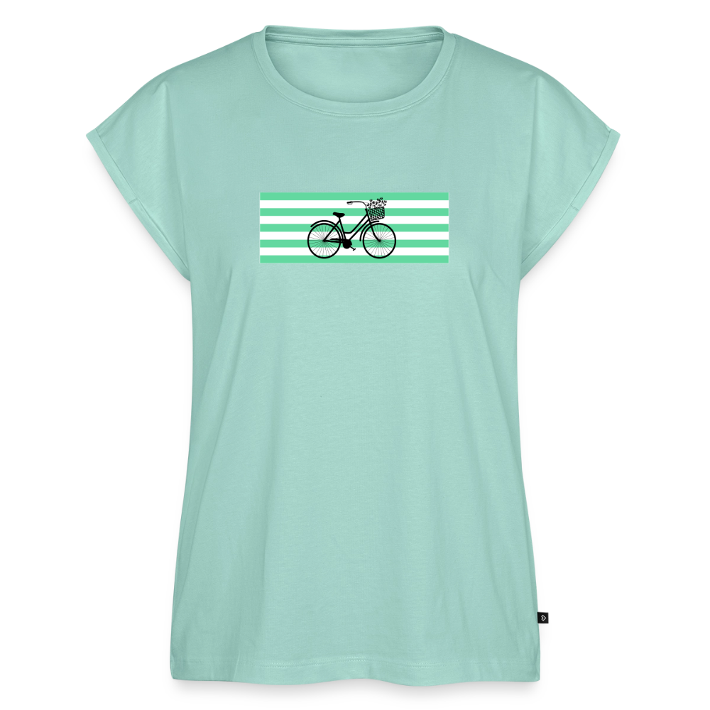 Women's Organic Roll Cuff T-Shirt - mint