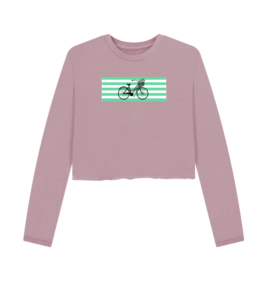 Mauve Printed Boxy Jumpers