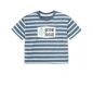 Blue Stripes Printed T-shirt Front