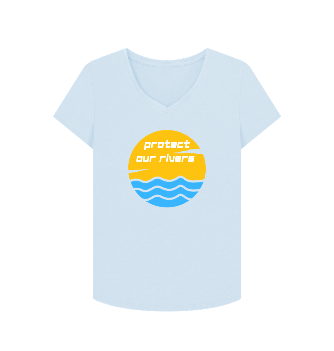 Sky Blue Printed T-shirt
