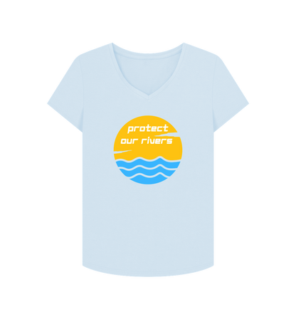 Sky Blue Printed T-shirt