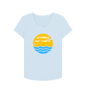 Sky Blue Printed T-shirt