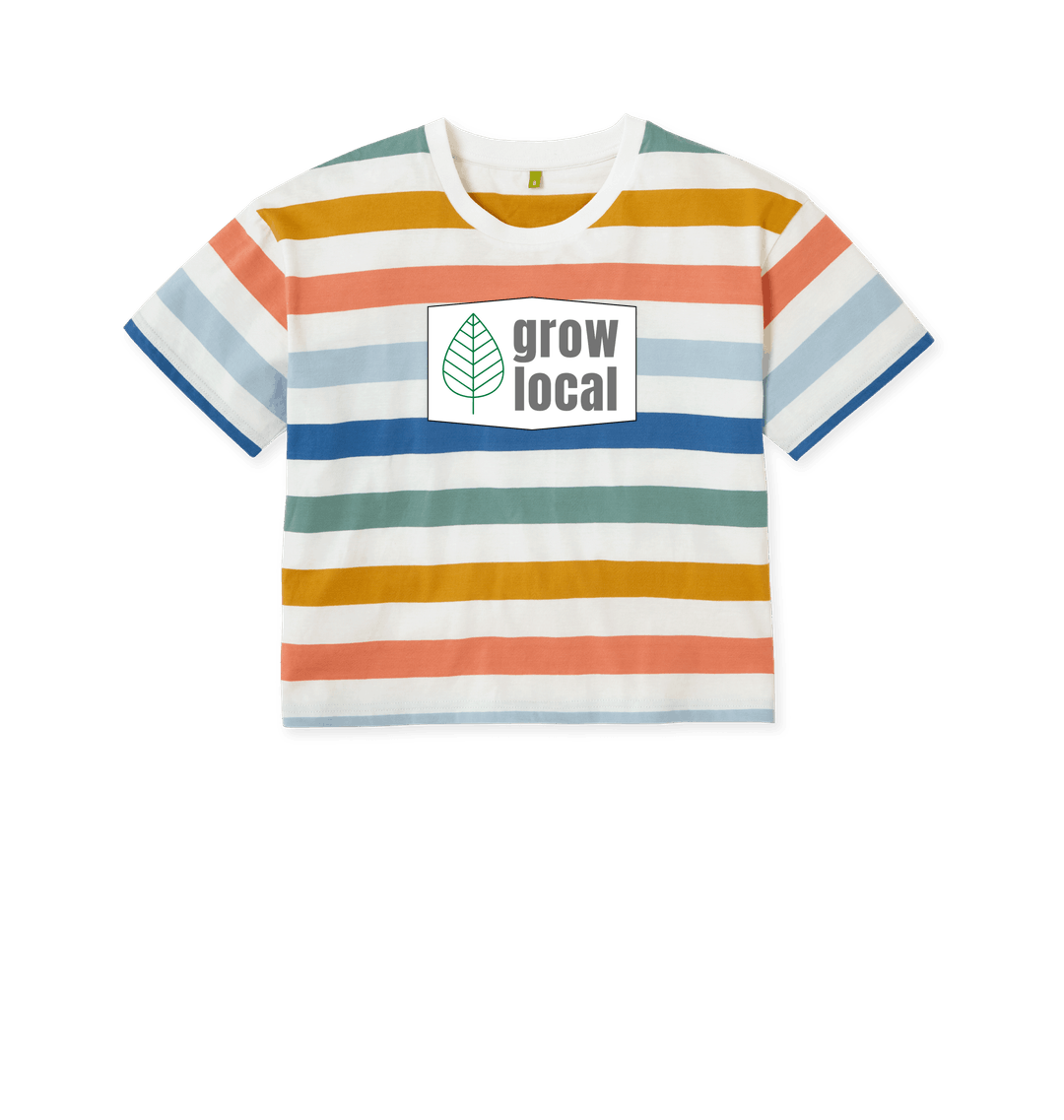 Multicolour Stripes Printed T-shirt Front