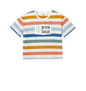 Multicolour Stripes Printed T-shirt Front