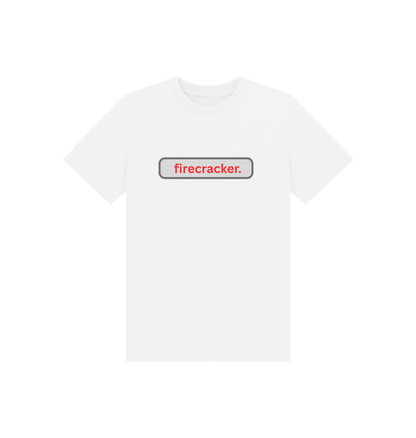 White Printed Kids T-Shirt