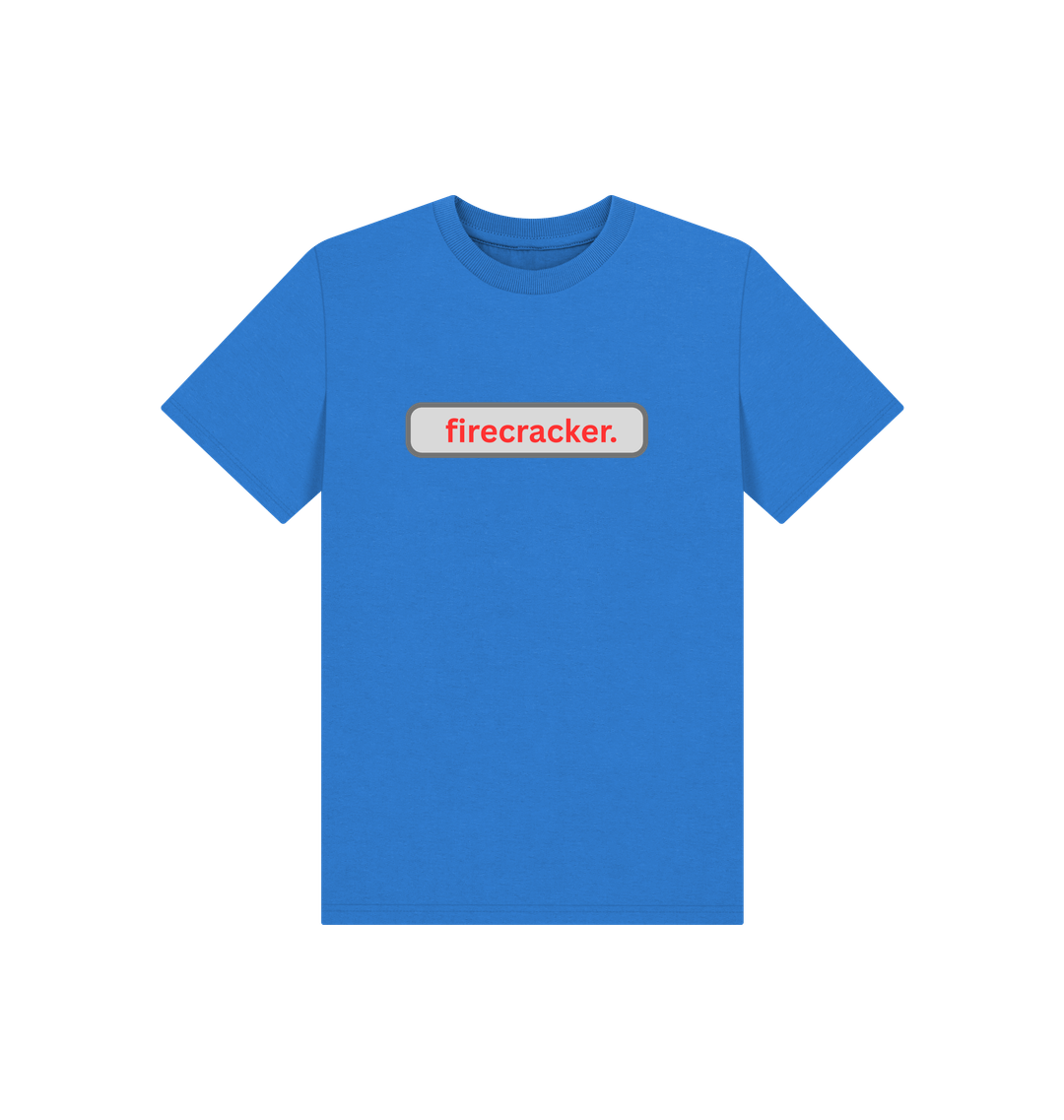 Bright Blue Printed Kids T-Shirt