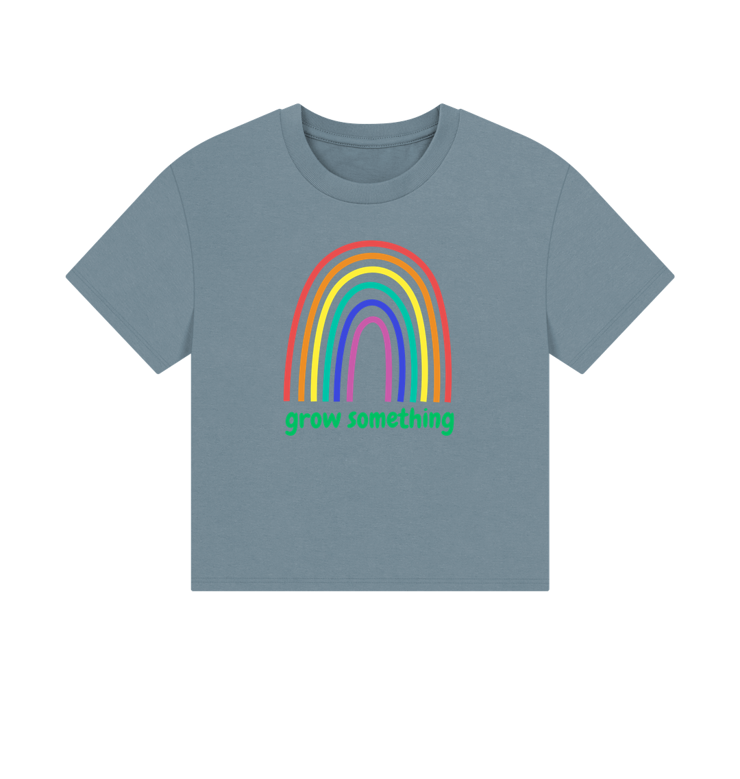 Stone Blue Printed T-shirt