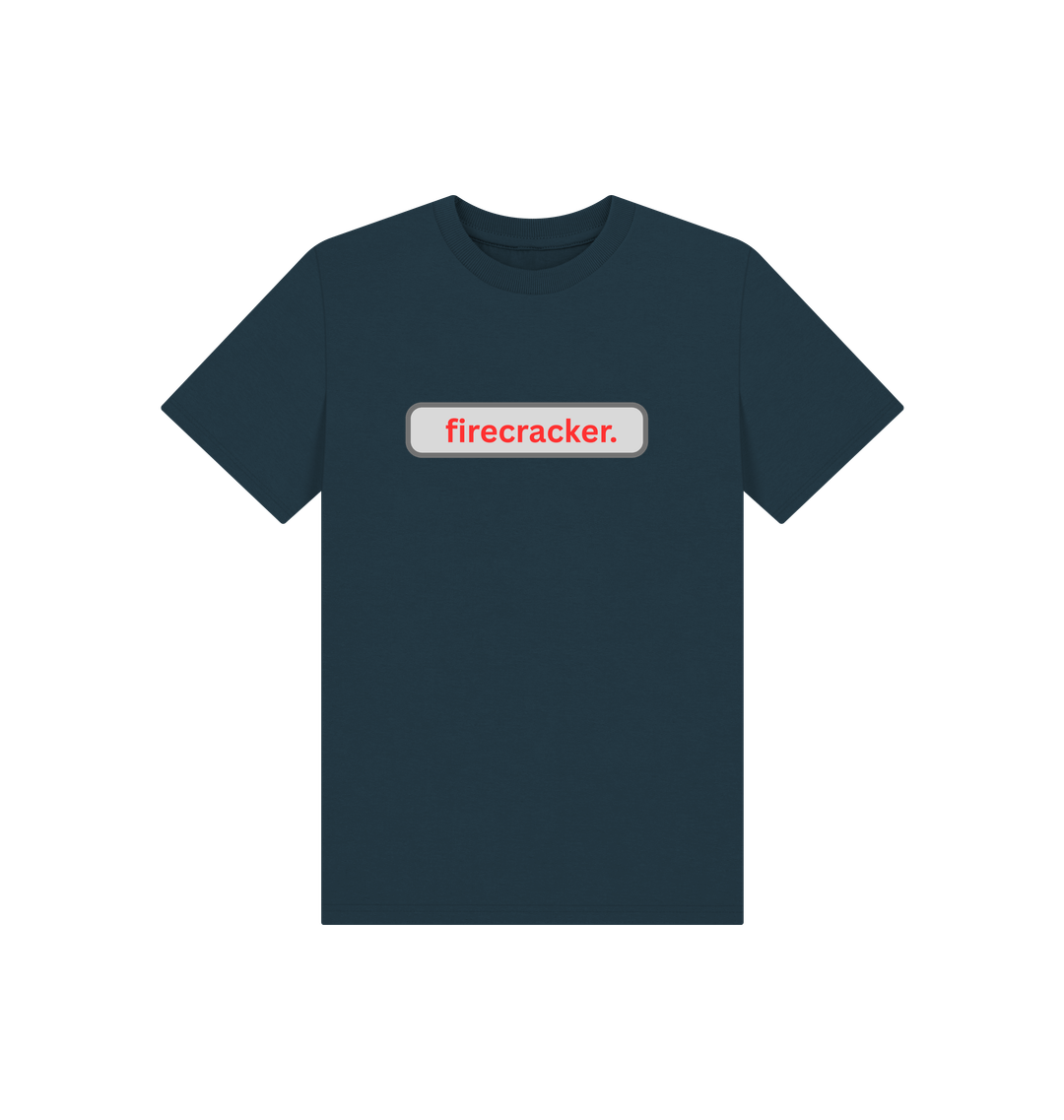 Denim Blue Printed Kids T-Shirt